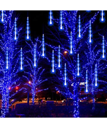 Meteor Shower Rain Lights, 288 LED Christmas Lights Icicle Snow Falling ... - $215.88 MXN