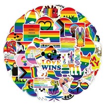 20 Random Gay Pride Stickers LGBTQ+ Decals Laptop Car Decoration Free Shipping! - £3.18 GBP