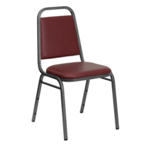 HERCULES Series Trapezoidal Back Stacking Banquet Chair in Burgundy Viny... - $1,845.10 MXN