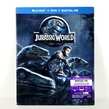 Jurassic World (Blu-ray/DVD, 2015, Widescreen) Like New w/ Slip !    Chris Pratt - £7.41 GBP