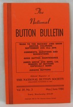 The National Button Bulletin May/June 1980 Vol. 39 No. 3 - £3.38 GBP