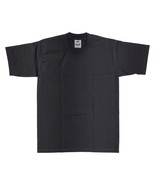 Pro Club Men&#39;s Heavyweight Cotton Short Sleeve Crew Neck T-Shirt - Black... - $13.99+