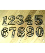 Metal House Numbers Street Address LARGE Rustic Cast Iron Pick #&#39;s from ... - $130.97 MXN