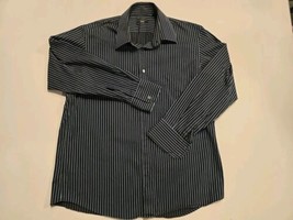 NEW Hugo Boss Men Dress Shirt Black Pinstripes - Size 16 1/2 - 32/33 - $33.45