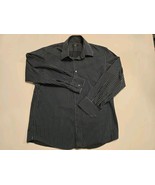 NEW Hugo Boss Men Dress Shirt Black Pinstripes - Size 16 1/2 - 32/33 - $32.68