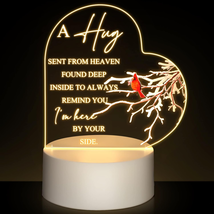 Roowest Night Light Memorial Gifts Red Cardinal Gifts Clear Acrylic Sympathy Gif - £13.38 GBP