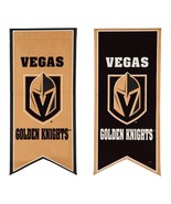 Las Vegas Golden Knights NHL Flag Banner 2 Sided 12.5 x 28 Gold Black - £17.97 GBP
