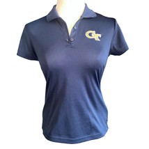 Adidas ClimaLite Golf Georgia Tech GT Navy Blue Short Sleeve Polo Shirt ... - $26.86