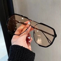 Oversized Sunglasses Women 2024 New Unique One Piece Fashion Sunglasses - £12.86 GBP