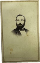 Antique CDV Photo 1860s Man in Victorian Dress Dapper Gentleman Bearded MA - £12.96 GBP