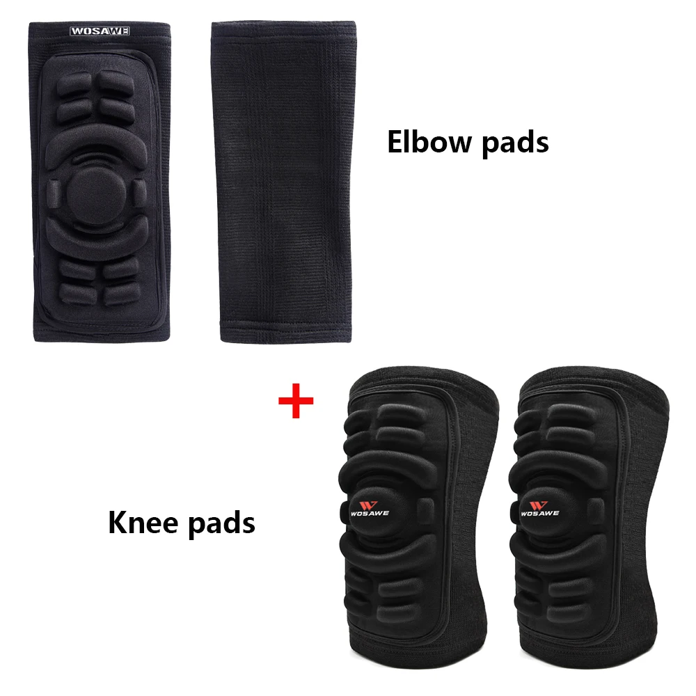 WOSAWE Adults 4pcs Elbow and Knee pads Mountain Bike Cycling Protection Set Danc - £135.25 GBP