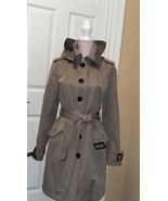 Michael Kors Green Trench Rain ? Detachable Hood - $340.55 CAD