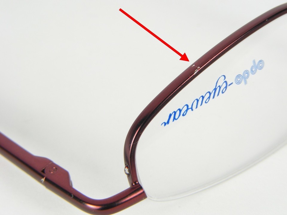 Opdo Eyewear 8126-4 BURGUNDY EYEGLASSES GLASSES METAL FRAME 47-23-148mm "READ" Item image 6