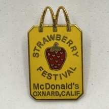 McDonald’s Strawberry Festival Oxnard California Employee Enamel Lapel H... - £7.78 GBP