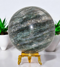Green KYANITE Crystal Stone Healing Energy Reiki Gemstone Decor Sphere G... - $55.28