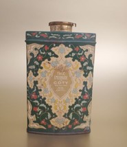 Vintage Emeraude Coty Talc Powder Tin Deco Green - STILL HAS POWDER - $34.64