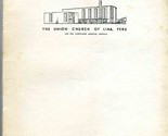 The Union Church of Lima Peru 1954 History and Building Plans Booklet  - £99.05 GBP