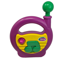 VINTAGE 1998 PLAYSKOOL ROCKIN RADIO BARNEY THE DINOSAUR PURPLE MUSICAL W... - $28.50