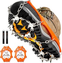 Crampons Ice Cleats Traction Snow Grips For Boots Shoes Women Men Anti S... - $34.97