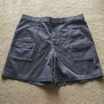 Cabela&#39;s Mens Shorts Size 40 Dark Gray Cargo Outdoor Hiking Cotton Duck ... - $28.70