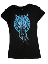 Teefury Black Fitted Graphic T-Shirt Medium Superhero Comic Book Stretch - £7.90 GBP