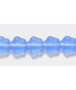 Czech Glass Star Beads, 6mm Sapphire Matte, 1 strand 100, Blue stars - €1,74 EUR