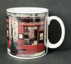 The Sakura Table Storefronts Vins de Bourgogne Stoneware 12 oz. Coffee Mug - £11.30 GBP