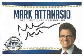 Mark Attansio Signed 4.75x7 Photo Card Milwaukee Brewers Owner - £15.81 GBP