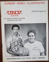 UNLV Basketball Runnin&#39; Rebel v Northwestern State Demons 1977 Official Program - £39.93 GBP