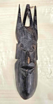 Antique African Tribe Wooden Carved Art Statue Mask. Congo - £38.14 GBP