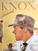 1948 Original Esquire Art Ad Advertisement Knox Hats Emir Dana Perfume - £5.17 GBP