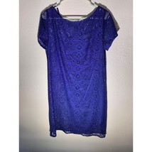 Jessica Howard Royal Blue Lace Dress – Size 14 - $510.45 MXN