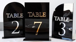 Acrylic Table Number, Frosted Acrylic Sign, Wedding Table Decor Number sign, Wed - £10.39 GBP