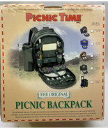 Picnic Time Picnic Backpack Safari Green W/Blue Green Tartan. Service Fo... - $37.99