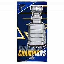 NHL St. Louis Blues 2019 Stanley Cup Champions Beach Towel 30&quot; by 60&quot; Wi... - $39.99