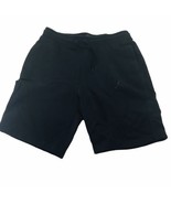 Vtg Air Jordan Black Color Fleece Sweatpant Shorts Men L Sz 32&quot; Jumpman ... - $33.20