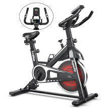 Indoor Cycling Stationary Bike Silent Belt Drive Adjustable Resistance Home Gym - £274.73 GBP