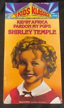 Kid&#39;In&#39; Africa Pardon My Pups VCR VHS Tape Movie Shirley Temple Used Tested - £3.73 GBP