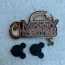 Disney Merry Christmas (Dangle/Slider/Sparkle) Collectible Pin From 2008 - £9.38 GBP
