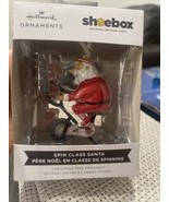 HALLMARK Christmas Tree Ornament of SPIN CLASS SANTA -- Shoebox Hallmark... - $12.96