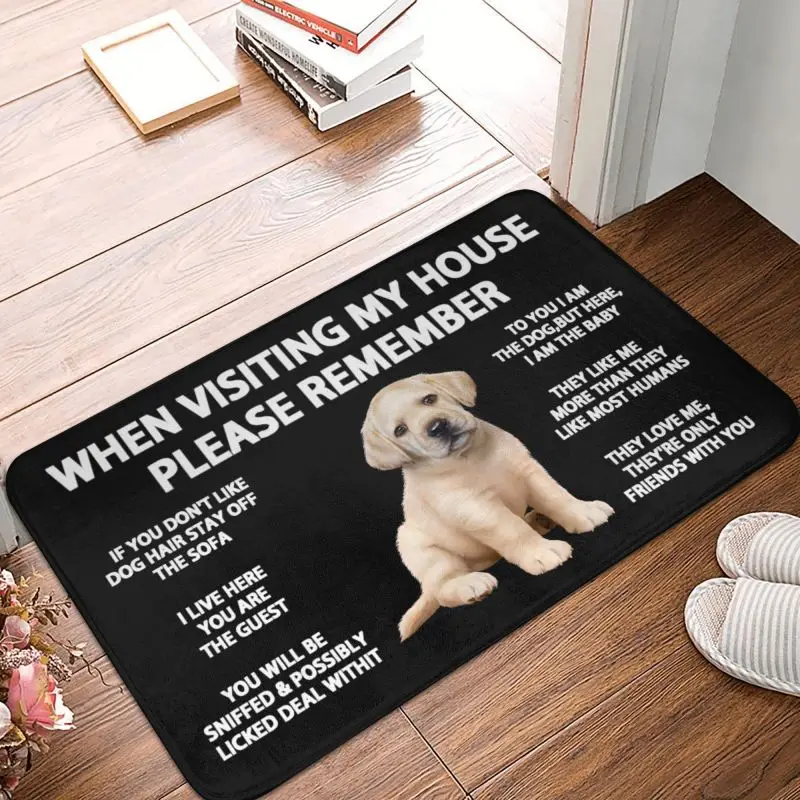 Labrador Retriever Dog Door Floor Mat Anti-Slip Outdoor Doormat Rug Carpet  - $15.99