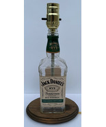 Classic JD Rye Whiskey Liquor Bottle TABLE LAMP w/ Wood Base, Bar Lounge... - £40.49 GBP