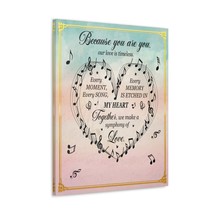 To My Wife Symphony of Love Canvas Wall Art - Romantic Gift for Her - £60.08 GBP+