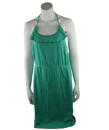 ORageous Misses Large Pool Green Ruffled Halter Dress Coverup New with tags - £8.19 GBP