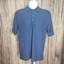 Links Edition Polo Collared Shirt ~ Sz M ~ Navy Blue ~ Short Sleeve - £16.34 GBP