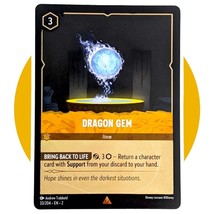 Rise of the Floodborn Disney Lorcana Card: Dragon Gem 33/204 - £3.84 GBP