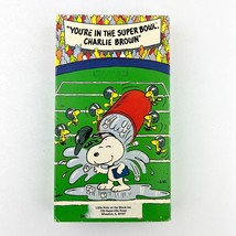 You&#39;re In The Super Bowl, Charlie Brown Cartoon VHS Video Tape - £3.13 GBP