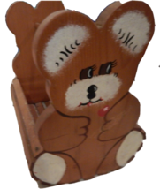 Handmade Teddy Bear Magazine/ Book Rack/toy box - $14.84