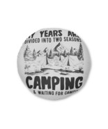 Personalized Tufted Floor Pillow w/ Camping Print - Perfect for Adventur... - £74.28 GBP+