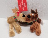 Hallmark Rodney &amp; Rhonda Reindeer Mini Kiss Kiss Plush Magnetic Ornament... - $29.60
